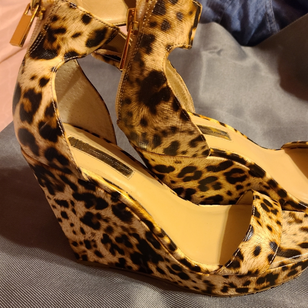 Animal Print Wedges